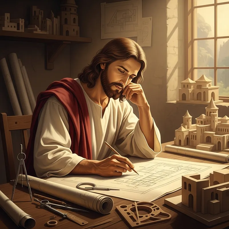 Jesus as an Architect - Renaissance Art Inspiration