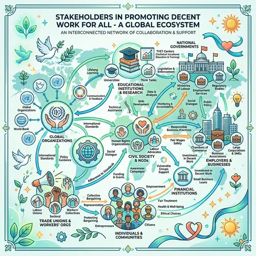Map of Actors Promoting Decent Work