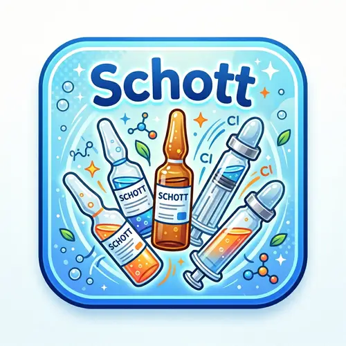 Lively Icon with Schott Word, Vial Ampoules, Cartridges