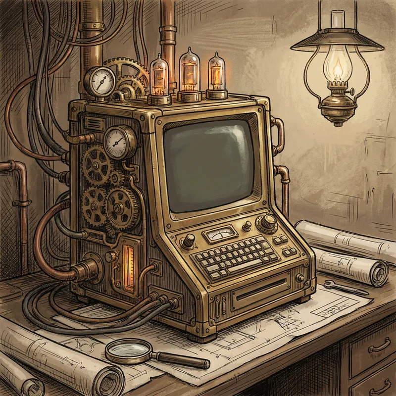 Intricate Steampunk Computer Design Intricate Steampunk Computer Design