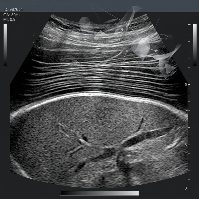 Diaphragmatic Ultrasound Abstract Imaging