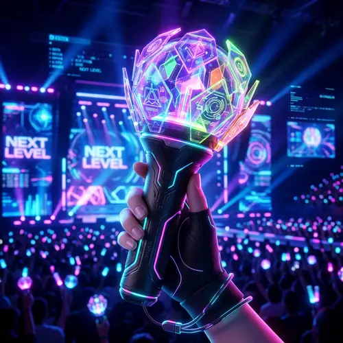 Kpop Lightstick - 3D Aespa Theme | Modern Korean Pop Culture Design