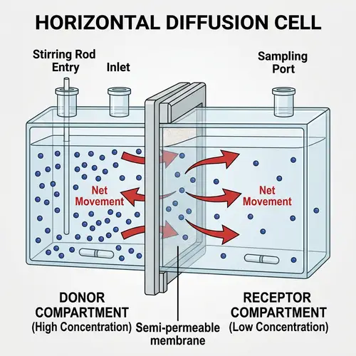 Horizontal Diffusion Cell Model | Scientific Apparatus Design