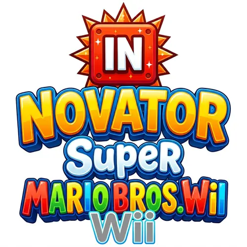 Colorful NSMBWii Style Logo Design