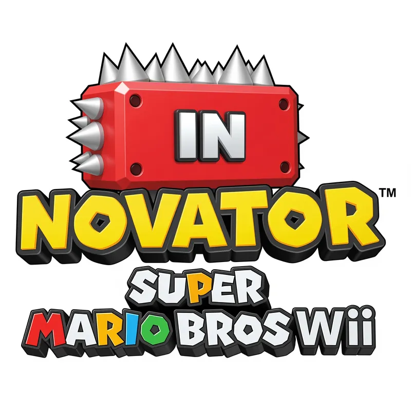 Colorful NSMBWii Style Logo Design