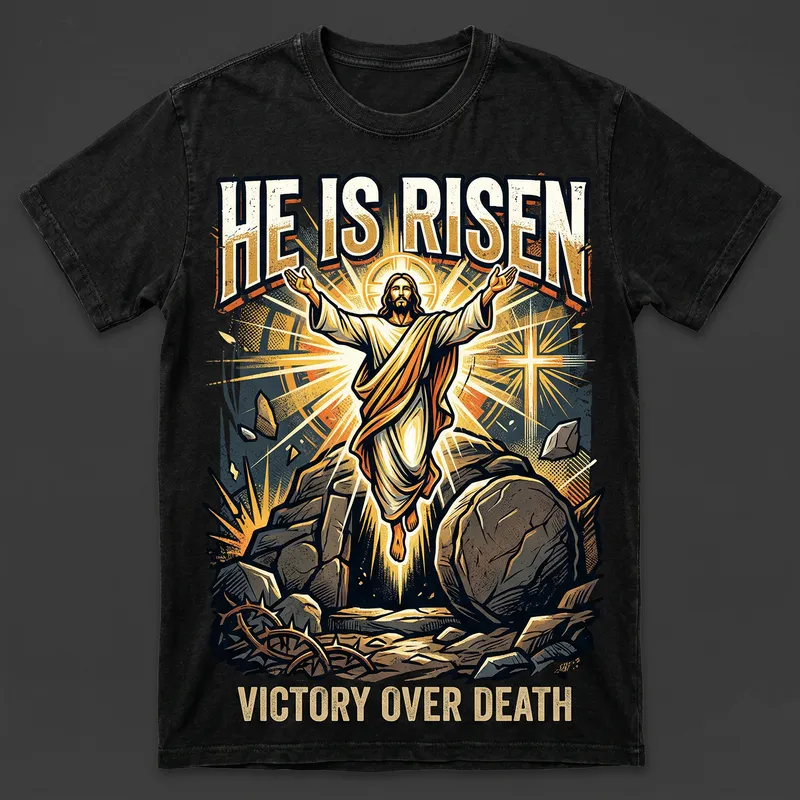 Bold Christian Easter T-Shirt Design - Print Ready Bold Christian Easter T-Shirt Design - Print Ready