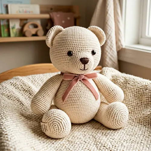 Delicate Crocheted Bear | Slip Stitch Technique
