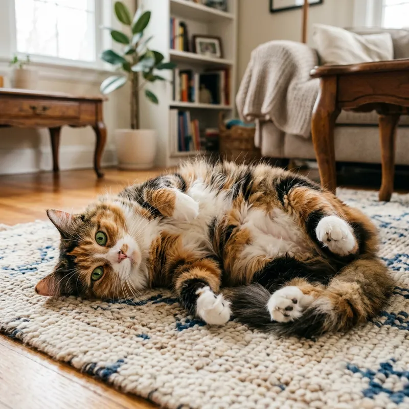 Adorable Calico Cat - Portrait Photo