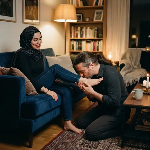 Cozy Romantic Living Room Scene