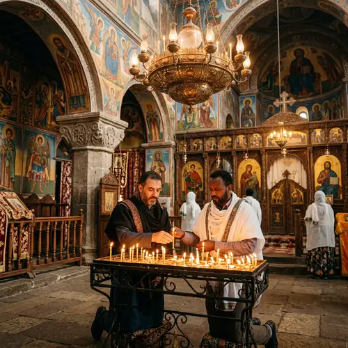 Ethiopian Orthodox Church Candle Lighting Ceremony