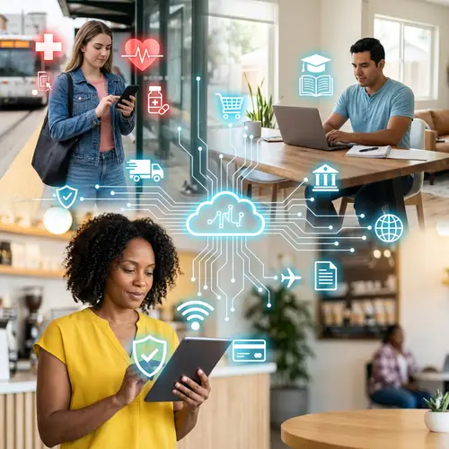 Diverse E-Services: Banking, Shopping, Education & Healthcare