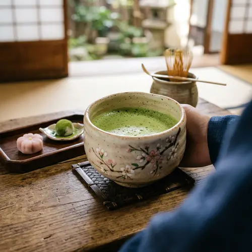 Cute Japanese-Style Matcha Cup