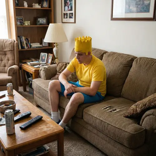 Bart Simpson-Inspired Couch Photo