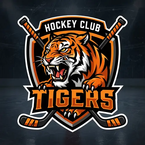 Tigers Hockey Team Logo Design