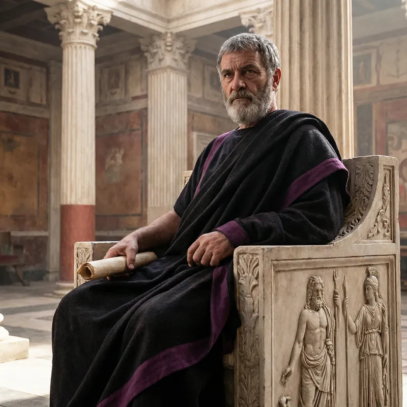 Ancient Roman Philosopher: Wisdom and Majesty
