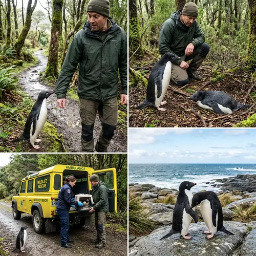 Penguin Asks Human for Help: A Heartwarming Rescue