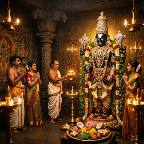 Tirupati Balaji Maharaj: South Indian Style Deity Art
