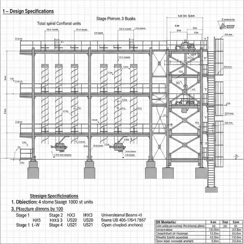 Detailed Steel Structure CAD Drawing for Washplant