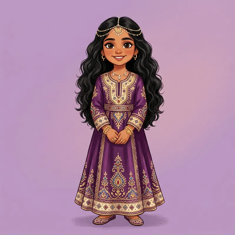 Arabian Girl Cultural Illustration Arabian Girl Cultural Illustration
