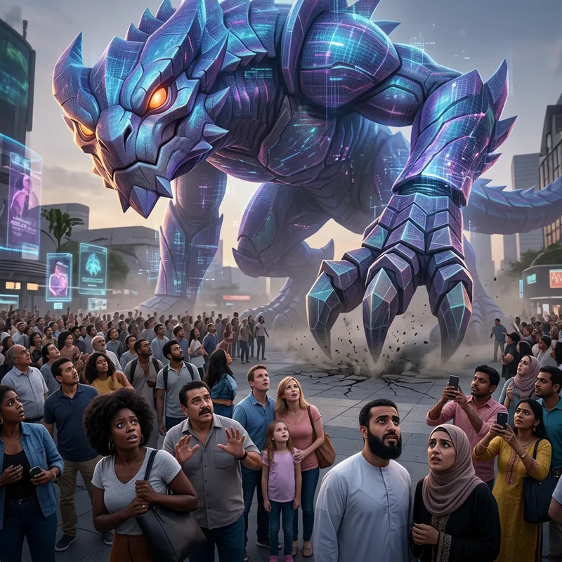 Giant Digimon Crushes Humans - Terrifying Scene Unfolds