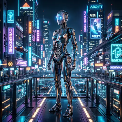 Futuristic Female Robot Model | Advanced Technologies