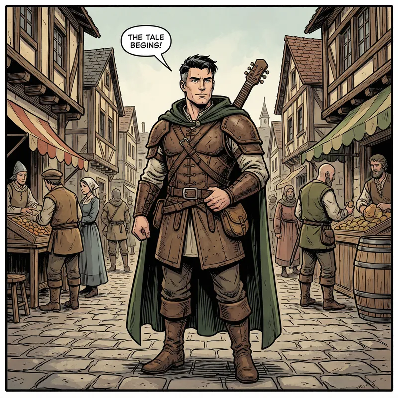 Epic Bard Character Art for Fantasy RPGs