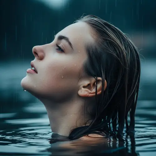 High Definition Portrait with Stormy Aesthetic