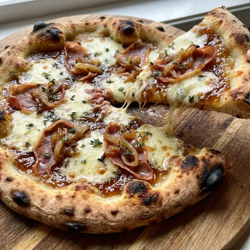 Unique Sweet and Savory Pizza Delight