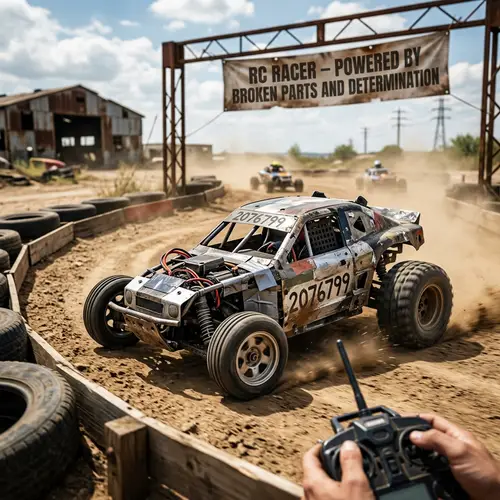 RC Racer: Resilient Build from Broken Parts