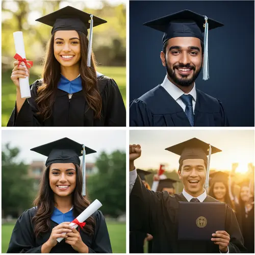 Graduation Photo Collection - 3 AI Images