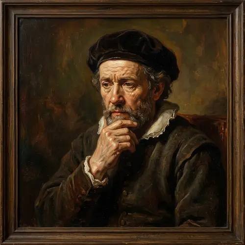 Psychological Interpretation with Rembrandt Style - Introspection