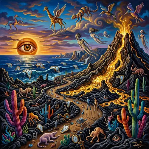 Surreal Lanzarote: A Dalí-Inspired Landscape