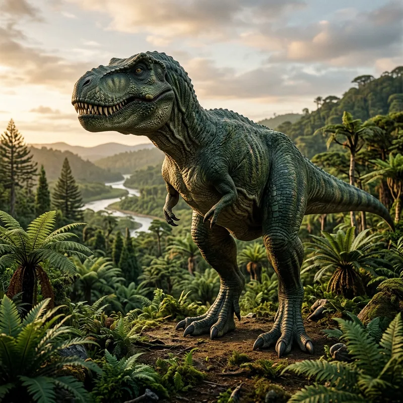 Majestic T-Rex in Prehistoric Serenity
