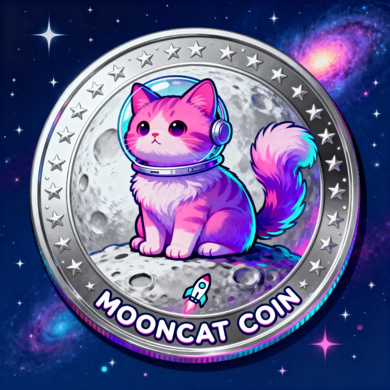 Cat in Moon Meme Coin - Fun Crypto Art