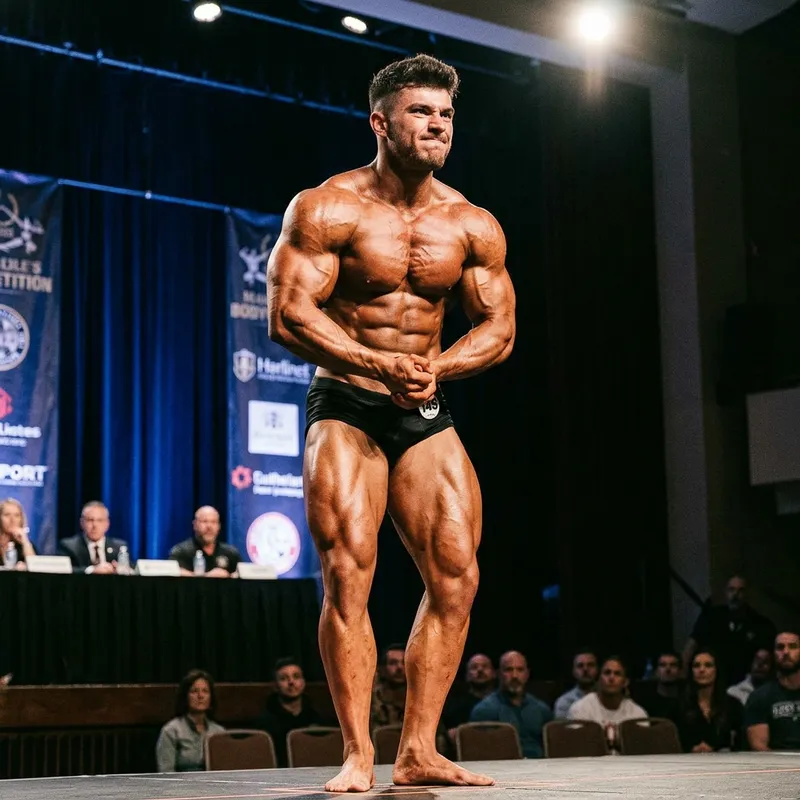 Massive Young Male Bodybuilder: Strength Unleashed