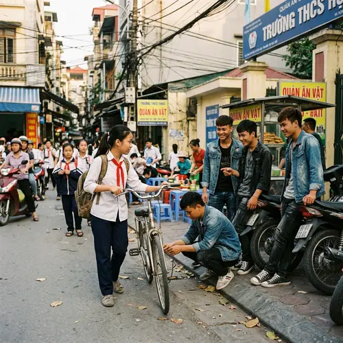 Vietnamese Girl School Encounter with Ruffians