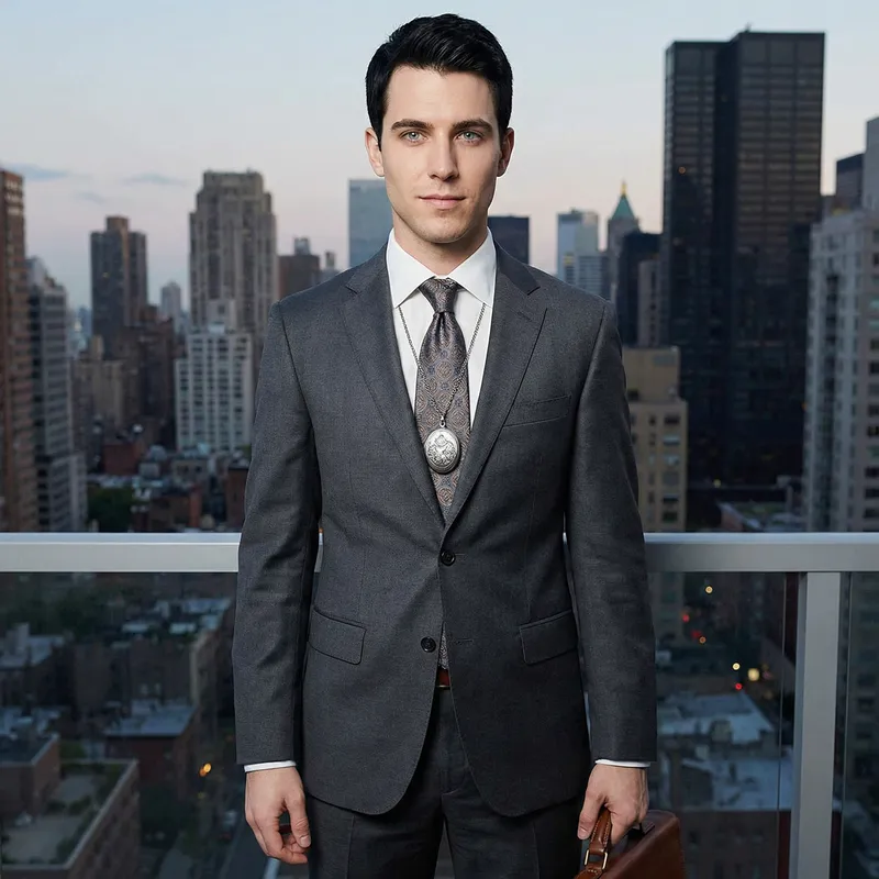 Wealthy Businessman's Son | Striking Blue-Eyed Young Man