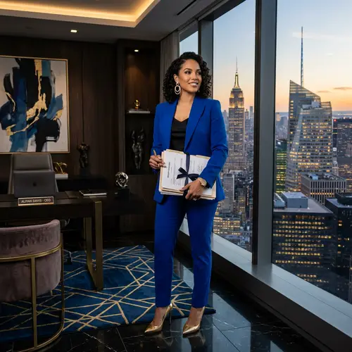 Empowered CEO in Luxurious Office