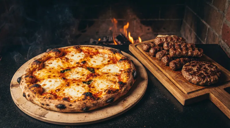 Artistic Food Photography: Margherita Pizza & Cevapi