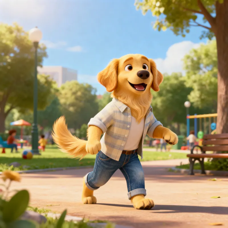 Create the Lovable Dog from Goof Troop