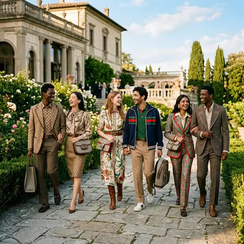 Gucci Fashion: Mixed Race Model Couples