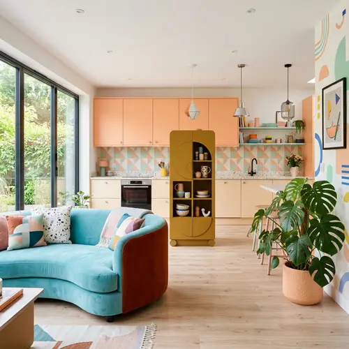 Stunning Memphis Style Kitchen Interior Design