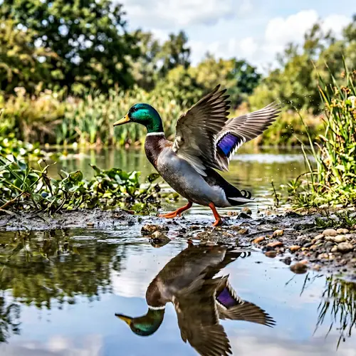Stunning Image of a Colorful Duck