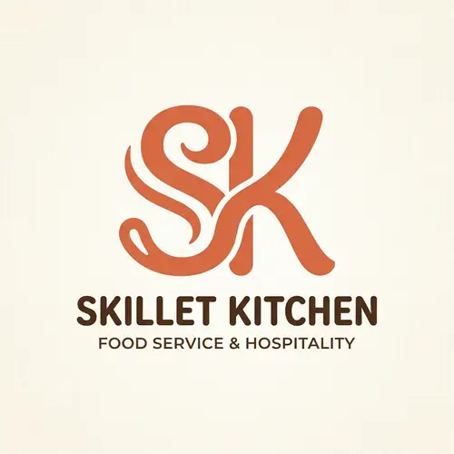 Unique SK Logo for Food Service Business