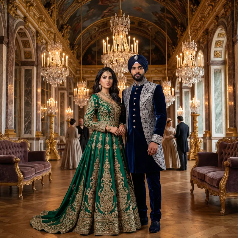 Lavish 19th-Century Costumes for a Grand Ballroom