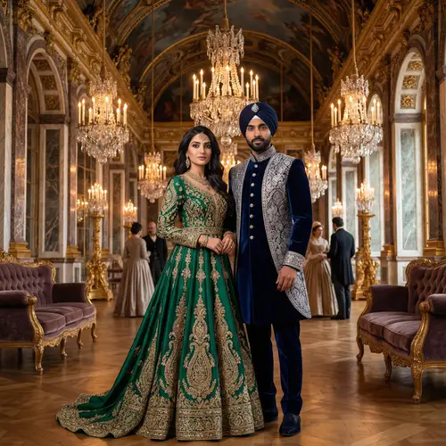 Lavish 19th-Century Costumes for a Grand Ballroom