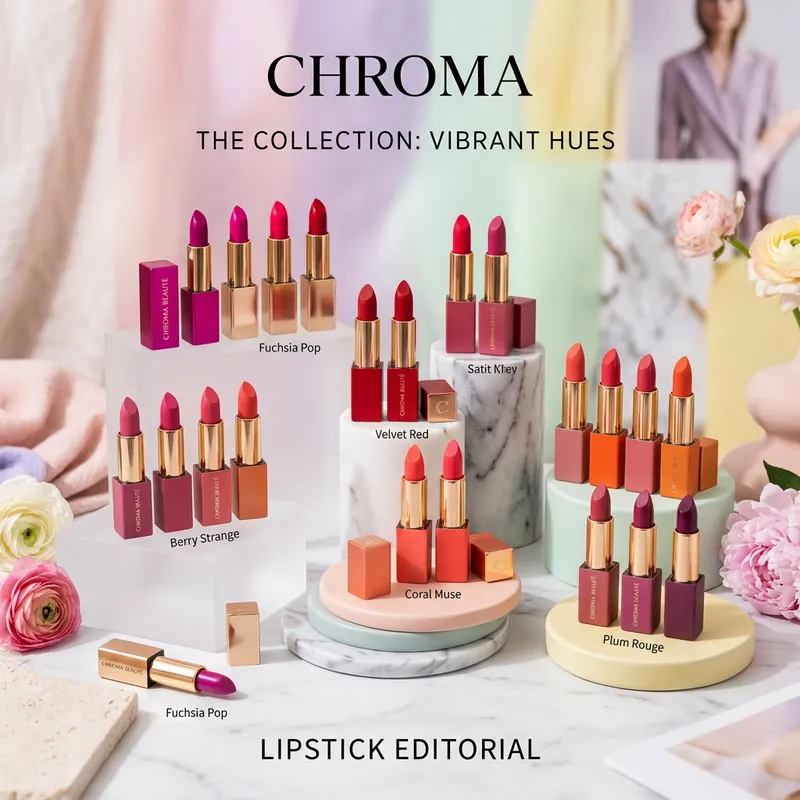 Elegant Collection of Vibrant Lipsticks