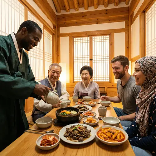 Hospitality in Korea: Traditional Korean Meal Gathering