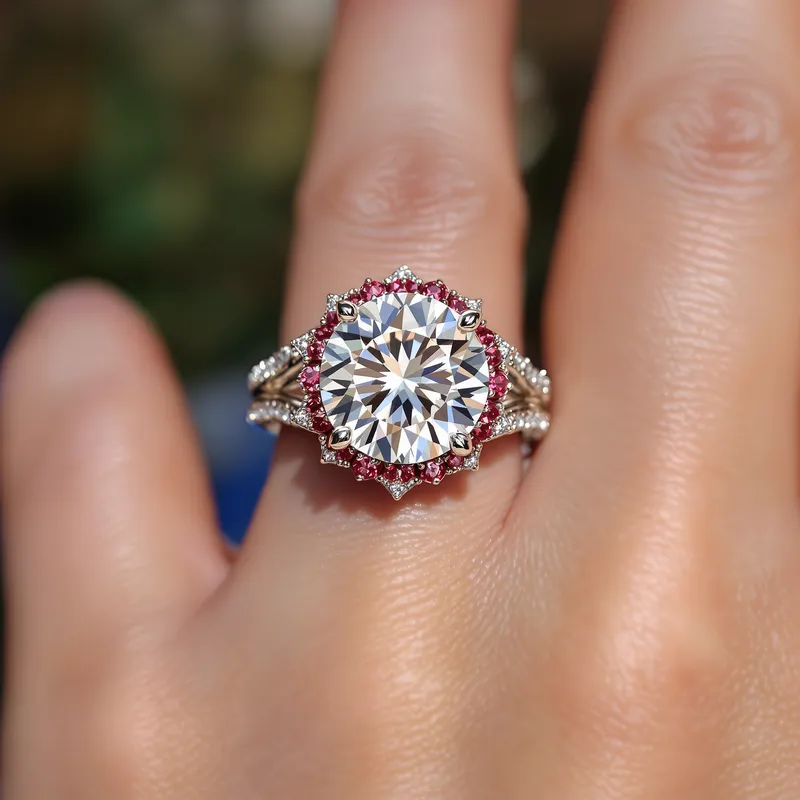 Custom White Gold Ring with 30ct Diamond Custom White Gold Ring with 30ct Diamond