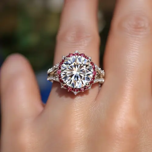 Custom White Gold Ring with 30ct Diamond